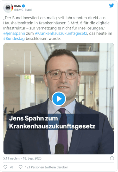 Jans Spahn zum KHZG